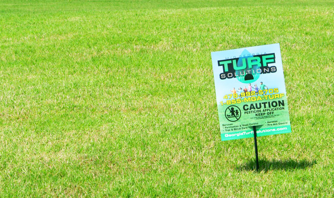 Mid GA Turf Solutions lawn sign